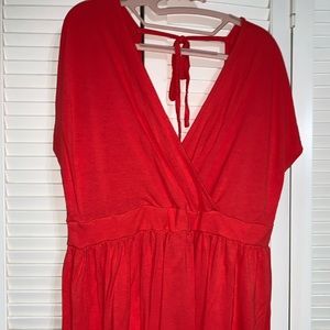 3/$30 Coral Torrid Surplice Super Soft Top w/Tie